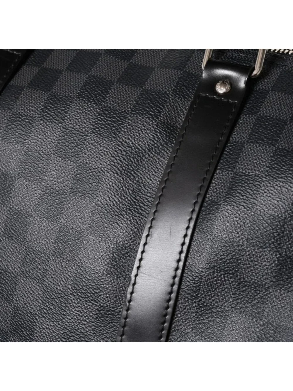 Louis Vuitton Keepall Bandouliere 55 Boston Bag Damier Graphite Black